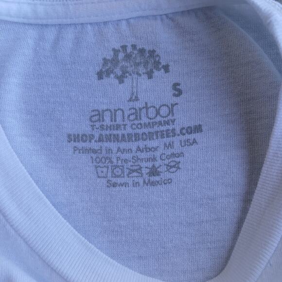 Ann Arbor Sloth Spirit Animal Tee Small preshrunk cotton crew neck short sleeve - Picture 6 of 10